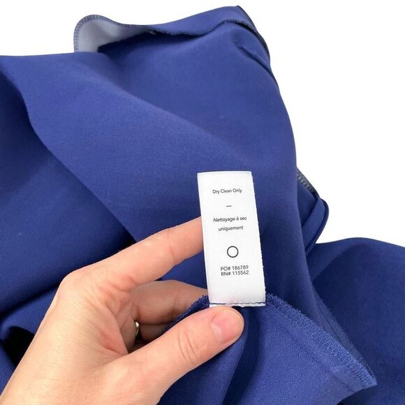 Likely Verona ruffle mini sheath Dress‎ Size 2 Blueprint blue - Picture 11 of 11